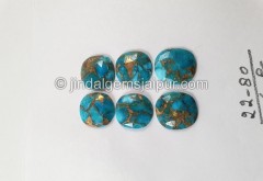 Copper Mohave Turquoise Rose Cut Slices