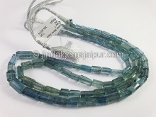 Santa Maria Aquamarine Pipe Shape Beads
