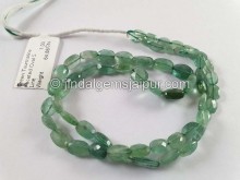 Green Tourmaline Faceted Oval Beads -- TOURBG159