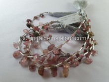 Tourmaline Pink Rough Chips Beads -- TURA477