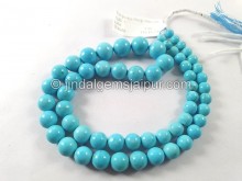 Turquoise Arizona Smooth Balls Beads