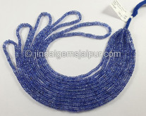 Tanzanite Smooth Roundelle Ponchi Beads