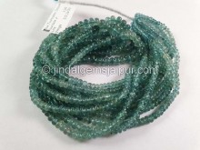 Blue Tourmaline Smooth Roundelle Beads -- TOURBG179 Blue Tourmaline Smooth Roundelle Beads -- TOURBG179