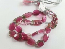 Bi Color Tourmaline Smooth Nuggets Beads