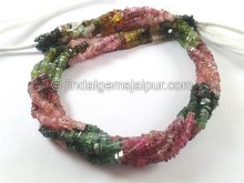 Tourmaline Smooth Heishi Square Beads -- TURA489 Tourmaline Smooth Heishi Square Beads -- TURA489