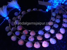 Hackmanite Faceted Heart Beads
