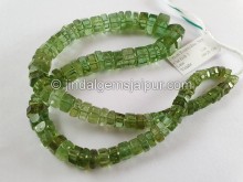 Emerald Green Tourmaline Step Cut Bolt Beads Emerald Green Tourmaline Step Cut Bolt Beads