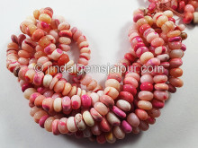 Pinkish Peach Color Smooth Roundelle Shape Beads Pinkish Peach Color Smooth Roundelle Shape Beads