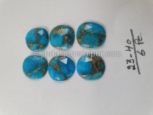Copper Mohave Turquoise Rose Cut Slices -- DETRQ200 Copper Mohave Turquoise Rose Cut Slices -- DETRQ200