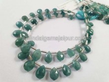 Grandidierite Faceted Pear Beads -- GRDRT73 Grandidierite Faceted Pear Beads -- GRDRT73