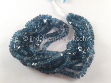 London Blue Topaz Step Cut Bolt Beads