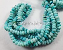 Multi Opal Smooth Roundelle Shape Beads