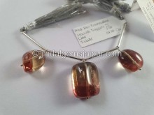 Bi Color Tourmaline Smooth Nugget Beads