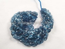 London Blue Topaz Faceted Pear Beads