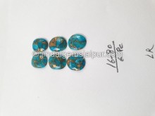Copper Mohave Turquoise Rose Cut Slices -- DETRQ225