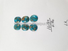 Copper Mohave Turquoise Rose Cut Slices -- DETRQ225 Copper Mohave Turquoise Rose Cut Slices -- DETRQ225
