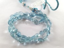 Aquamarine Smooth Nugget Beads -- AQMA214