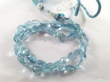 Aquamarine Smooth Nugget Beads -- AQMA214 Aquamarine Smooth Nugget Beads -- AQMA214