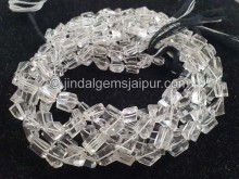 Crystal Quartz Faceted Nugget Beads