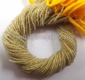 Yellow Labradorite Faceted Roundelle Shape Beads
