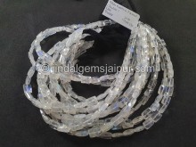 Rainbow Moonstone Faceted Chicklet Beads -- WHRA73