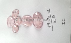 Morganite Rose Cut Slices