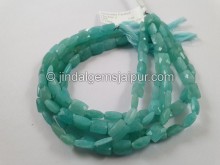 Amazonite Far Faceted Chicklet Beads