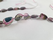 Watermelon Tourmaline Smooth Slices Beads -- TOWT104 Watermelon Tourmaline Smooth Slices Beads -- TOWT104