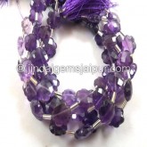 Amethyst Faceted Flower Beads