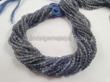 Iolite Shaded Faceted Coin Beads -- IOLA30