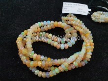 Orange Ethiopian Faceted Roundelle Beads