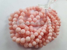 Pink Opal Smooth Round Ball Beads -- POP63