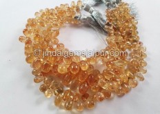 Imperial Topaz Smooth Drops Beads