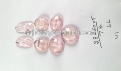 Morganite Rose Cut Slices