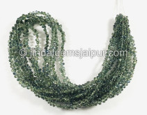 Green Sapphire Faceted Drops Beads