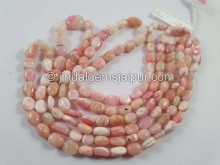 Pink Opal Shaded Smooth Oval Beads -- POP64