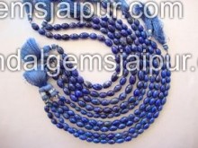 Lapis Faceted Drum Shape Beads
