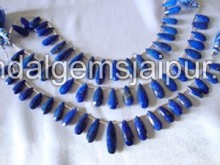 Lapis Faceted Long Pear Shape Beads
