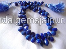 Lapis Faceted Pear