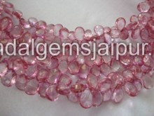 Pink Topaz Faceted Pear