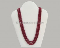 Ruby Plain Roundelle Beads