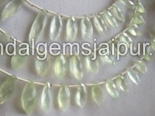 Prenite Faceted Marquise Shape Beads