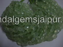 Prenite Faceted Oval Shape Beads