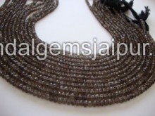 Smokey Faceted Roundelle Beads