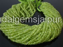 Peridot Faceted Roundelle
