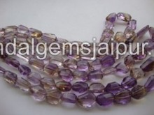 Ametrine Faceted Nuggets Beads