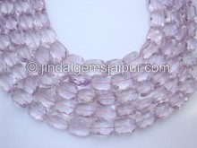 Pink Amethyst Faceted Chicklet Beads