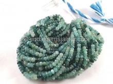 Grandidierite Shaded Faceted Roundelle Beads -- GRDRT115