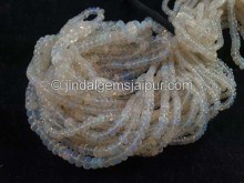 White Ethiopian Opal Big Smooth Roundelle Beads -- ETOPA162