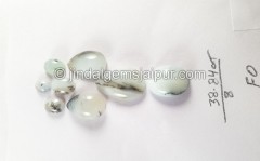 Peru Blue Opal Smooth Cabochons